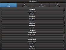 Tablet Screenshot of abbott-trophies.com